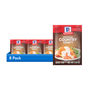 (8 pack) McCormick Original Country Gravy Mix, 2.64 oz Packet (BBD: Sep 2028)