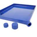 Xanter Blue Plastic Funnel Tray (8 1/2 x 6 1/4 x 1/2 inches) Great for Crafting Projects