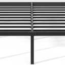 Metal Bed Frame,Queen Size Bed Frame with Storage Space,Heavy Duty Sturdy Mattress Foundation, Easy Assembly,No Box Spring Needed, Black,12 Inch,Queen