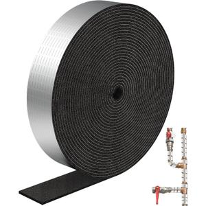 Pipe Insulation Wrap 2" Wide X 32.8 Ft , Outdoor Pipe Foam Insulation Tape Self Adhesive for Winter Freeze Protection Insulation Wrap(1 Roll)