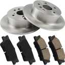 KAC 281mm Front Brake Kit, OE Brake Rotors and Ceramic Brake Pads Fit for 2007-2011 Toyota Camry, 2007-2012 Lexus ES350, 2008-2012 Toyota Avalon,OEM#31433 D1212