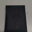 CONTACTS Full Grain Leather Passport Holder RFID Blocking Travel Passport Wallet Compatible with Airtag Passport Cover Case with 4 Card Slots, Coin Pocket (US Passport Stamp, Blue)