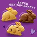 Annie's Organic Friends Bunny Grahams, Chocolate Chip, Chocolate, and Honey Baked Graham Snacks, 12 Pouches, 12 oz Chocolate, Honey & Chocolate Chip Flavors, USDA Certified Organic, No High-Fructose Corn Syrup (EXP 10/18/26)