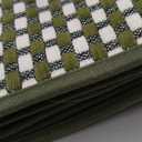 YDKGL Long Kitchen Runner Rugs Kitchen Mat Non Slip Washable, Super Absorbent Soft Chenille Braided Kitchen Mats for Floor, Rubber Backing Kitchen Floor Sink Standing Mat, Easy Clean, Green 24"x71"