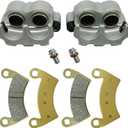 M MATI Rear Left Right Brake Caliper Pads for Polaris RZR 1000 XP, RZR Turbo, RZR RS1, RZR 900 4-Seater 1912141 1912142 1912478 1912479