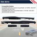 Side Skirts ZL1 Style Gloss Black Painted 1 Pair Compatible with Chevy Camaro 2016-2022 LT SS RS (Coupe and Convertible Model), Body Kit Rocker Panel Extension Guard Splitters (ABS Plastic)
