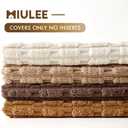 MIULEE Pack of 4 Neutral Corduroy Decorative Throw Pillow Covers 18x18 Inch for Sofa Living Room Couch Bed Rustic Farmhouse Boho Soft Striped Pillow Covers Home Decor Brown