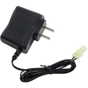 Lancer Tactical Airsoft RC Battery Charger for 9.6V (8S) NiMH/NiCd Battery Packs, 12V 400mA AC Plug Charger w/Standard Mini Tamiya Connector