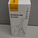 ONCE FOR ALL Upgrade Safe Mandoline Slicer Plus, Adjustable Vegetable Food Chopper Potato Fries French Fry Cutter, Detachable Blade, Kitchen Chopping Artifact, New Kitchen Gift (DarkGray)