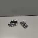 4 Pcs Silicone Toe Spacers – Yoga Toe Separators for Toe Straightening & Relaxation | Correct Overlapping Toes, Bunions, Hammer Toe | Toe Support for Women & Men (3.98In) Black