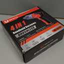 Car Vacuum Portable Cordless, 4 in 1 Mini Vacuum Cleaner Hight Power, 12000Pa Powerful Suction, Air Duster, Dual Filter,Adjustable Small Vaccum Portable Cordless for Car, Home, Pet, Office (Red)