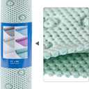 Double Layer Foam Non Slip Bathtub Mat 37x17in, More Comfortable and Thicker Tub Mat Than Ordinary Foam Shower Mat, Bath Mat for Tub with Suction for Comfort and Safety (Cream Green, 36'' x 17'')