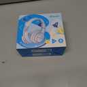 iClever BTH12 Kids Bluetooth Headphones,Colorful LED Lights,74/85dBA Safe Volume,85H Playtime,Bluetooth 5.2,Over Ear Headphones Built-in Mic for iPad/Tablet/Airplane,Blossom Pink