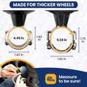 Top Life Truck Steering Wheel Knob - Silicone-Coated for Better Grip - XL Spinner for Thick Wheels - for Heavy Duty, Vans, Pickup Trucks, Semi, Sport Steering Wheels