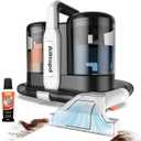 Upholstery Cleaner Machine, Portable Carpet & 15Kpa Upholstery Spot Cleaner Machine, Deep Stain Cleaning for Carpet, Pets, Stairs, Car Seat, Couch, with Dual Size BrushHead and Cleaning Solutions (Bright)