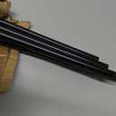 Double Curtain Rod Wrap Around Curtain Rods For Window 82 to 120 Inch Black Wrap Curtain Rod, Adjustable Length 82-120 Inch, Black