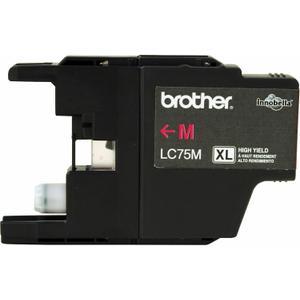 Brother Printer LC75M High Yield (XL Series) Magenta Cartridge Ink, Yield 600 Pages for use MFC-J280W, MFC-J425W, MFC-J430w, MFC-J435W
