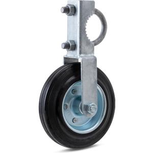 VIVIDA Gate Wheels for Metal Tube Gate, 6" Support Wheel with 1-5/8" Thru 2" Frames, Heavy Duty Farm Caster for Swing Chain Link Fence, 1 PCS