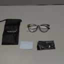 Gaoye Blue Light Blocking Glasses, Retro Round Eyewear Frame Anti Eyestrain Computer Glasses for Women Men (Tea Leopard/Transparent Lens)