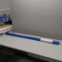 YIDIE Driveway Markers Snow Stakes 48 inch Blue Plow Stakes Reflective Fiberglass, Pack of 25 for Parking Lots, Walkways