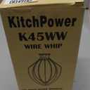 K45WW Wire Whip Attachment for Tilt-Head Stand Mixer for KitchenAid Stainless Steel Egg Cream Stirrer, Flour Cake Balloon Whisk