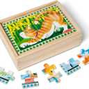 Melissa & Doug Pets 4-in-1 Wooden Jigsaw Puzzles in a Storage Box (48 pcs) - FSC Certified