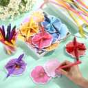 Pasimy 24 Set Flower Sticky Notes and Pens Set Spring Themed Flower Gifts Party Favors Colorful Floral Daisy Note Pads Bulk Ballpoint Pens for Spring Easter Women Adults Office Coworkers Supplies