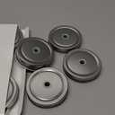 Mudder 8 Pieces Metal Regular Mouth Mason Canning Jar Lids with Straw Hole Leak Proof Reusable Jar, 2.75 Inch (Silver)