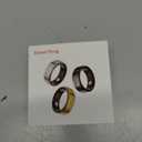 GenXenon Smart Ring for Women Men, Heart Rate/ Blood Oxygen/ Sleep Tracker/ Step Counter, Fitness Ring with Magnetic Charging Case, 5ATM Waterproof for iOS & Android, No Subscription Fee (Gold 8-1)