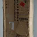 Shiatsu Neck and Back Massager with Heat - 3D Kneading & Vibration Full-Back Massage Cushion to Ease Muscle Stiffness, Adjustable Intensity & Height for Office Chair, Home Use (Beige)