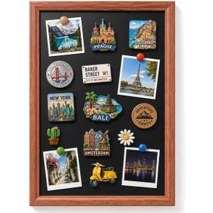 Magnetic Board for Wall,11.8" x 16.9",Fridge Magnet Board