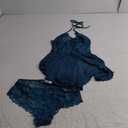 Avidlove Lingerie for Women Lace Babydoll Halter Chemise V Neck Nightgown Sexy Sleepwear Nightdress M