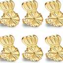 Anchora Original Magic Earring Backs for Droopy Ears | Earrings Lifters for Heavy Earring | Earlobe Secure Clear Miracle | Fits Standard 20G / 0.8mm Posts ONLY (2 Silver 1 Gold)