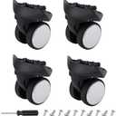 3 Pack Luggage Wheels Replacement Kit Compatible with Samsonite Freeform Hardside Carry-On Luggage, Easy to Install, Silent & Durable