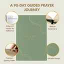 Daily Prayer Journal with Prompts | 90-Day Guided Devotional & Scripture Reflection | Bible Study and Spiritual Growth Tracker | Undated Faith Planner, 5.5x8" - Sage Green