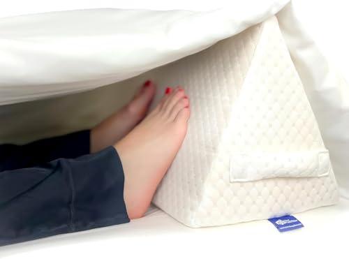 Triangle Foot Pillow - Optimal Restful Sleep Blanket Elevation Wedge Pillow, Comfortable Sleep Leg Pillow, Ankle Support Pillow, Recommended for Back/Knee/Hip Pain