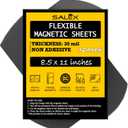 Magnetic Sheets 8.5" x 11" Non Adhesive 30 mil 12 Pack for Dies Storage - Flexible Blank Magnet Sheet 8.5x11 Inch Set for Crafts, DIY, Sign Making, to Make Dots, Square Magnets, Circles, Strips, Tape