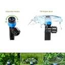 35Pcs Push-to-Fit Drip Irrigation Emitters for 1/4" Irrigation Tubing,360 Degree Adjustable Water Flow Emitters Irrigation Drippers for Garden Watering System