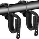 Belinous UTV Gun Holder, UTV Gun Rack Bow Rack Shovel Mount Fits for 1.75- 2 Roll Bars Compatible with Polaris RZR Ranger Can-Am Kawasaki Snowmobile Golf Cart (Large, Black)