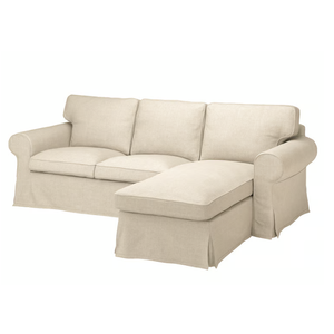 The Sofa Cover Replacement is Custom Made for IKEA Ektorp 4 Seat Sectional Corner Chaise Sofa. Cover Only. Ektorp Slipcover Replacement (Sofa with Chaise, Dark Gray Polyester)