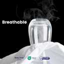 SLEEP ZONE Twin Mattress Protector, Quilted Fitted Mattress Pad, Deep Pocket Mattress Cover Stretches up to 21 inches, Fluffy Pillow Mattress Topper (White, 39x75)