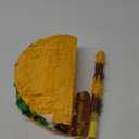 Sratte Taco Piata Set Mexican Birthday Party Decorations Cinco De Mayo Fiesta Theme Taco Pinata with Plastic Stick and Blindfold for Mexican Themed Party Supplies Favors, 15"L x 8"W x 15"H, Yellow 