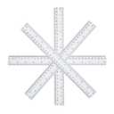 2 x 4 Pack Plastic Ruler 12 Inch Bulk for Classroom School Office Supplies for Kids，Clear Rulers，mm Ruler