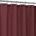 ALYVIA SPRING Burgundy Red Fabric Shower Curtain Liner Waterproof - Soft Hotel Quality Cloth Shower Liner with 3 Magnets, Light-Weight & Machine Washable - Standard Size 72x72, Burgundy