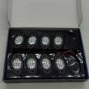 10 Pods Rock Lights Pure LED Lights for Car SUV Ambient Underglow Lights Waterproof Neon Trail Rig Lamp Lighting for Truck