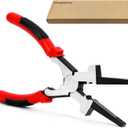 8"MIG Welding Pliers, Multi-functional Carbon Steel MIG Welding Pliers with Insulated Handle, Long Nose Wire Cutting Tools - Reliable and Durable (1Pack, Red)