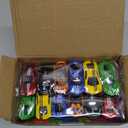 NizyDue 12 Pack Prefilled Easter Eggs with Die-Cast Cars for Kids Boys, Easter Basket Stuffers, Easter Eggs Filled with Toys for Easter Egg Hunt, Party Favor Supplies School Reward Classroom Prizes