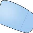 Motoforti Right Passenger Side Heated Mirror Glass Replacement,for Mercedes-Benz CL500 2000-2003,Real Glass,With Backing Plate,Blue Glass