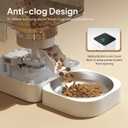 VOLUAS Automatic Cat Feeder, 4L Timed Dry Food Dispenser for Cats & Dogs