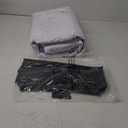 Tradesparker 10x20 Commercial Pop Up Canopy Replacement Top-Windproof D-Rings+Banner Grommets+Loop Pile Wall System, Ez Canopy Cover ONLY-Frame/ Side Walls NOT Included(White)